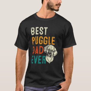 Puggle Graphic For Boys Men Dads Puggle Dad T-Shirt