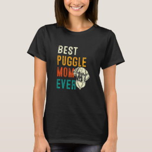 Puggle Graphic For Women Girls Moms Puggle Mum T-Shirt