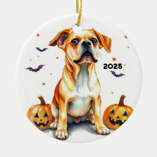 Puggle Halloween Ornament