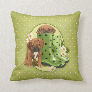 Puggle in boots cushion