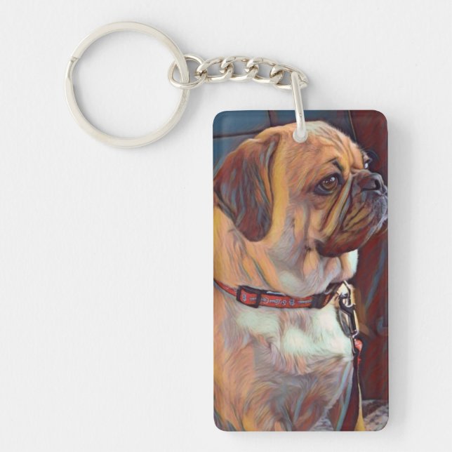 Puggle Keychain (Front)