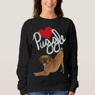 Puggle Love Dog Mom Sweatshirt