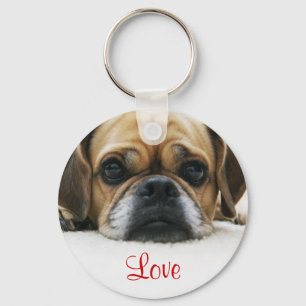 Puggle Love Keychain