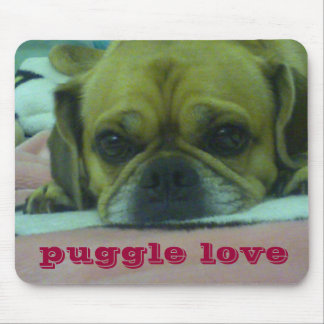 Puggle love mousepad