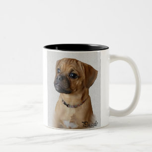 Puggle Lovers Gifts Two-Tone Coffee Mug