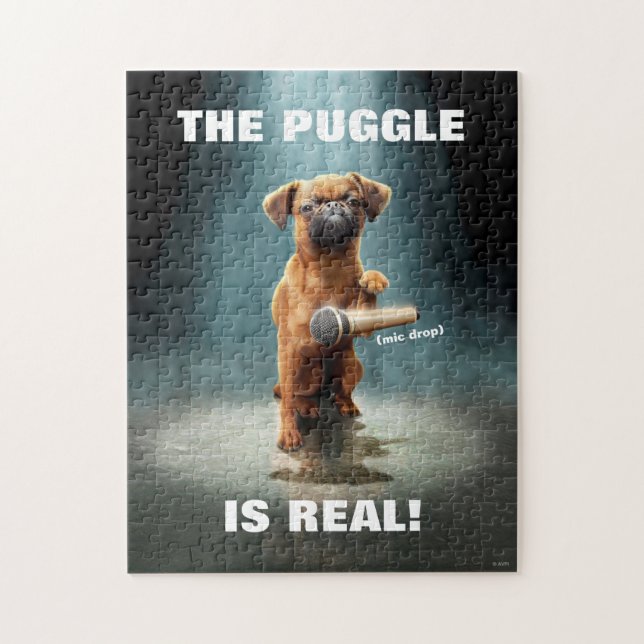 Puggle Mic Drop Jigsaw Puzzle (Vertical)