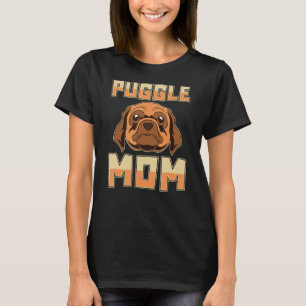 Puggle Mum Cute Animal Pet Owner Dog Lover Mummy P T-Shirt