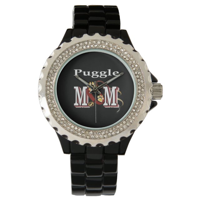 Puggle Mum Gifts Watch (Front)