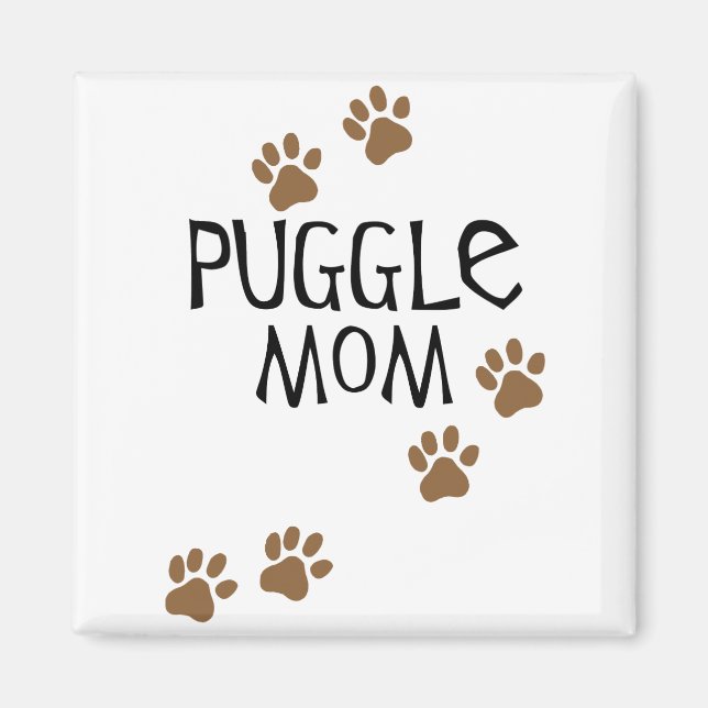 Puggle Mum Magnet (Front)