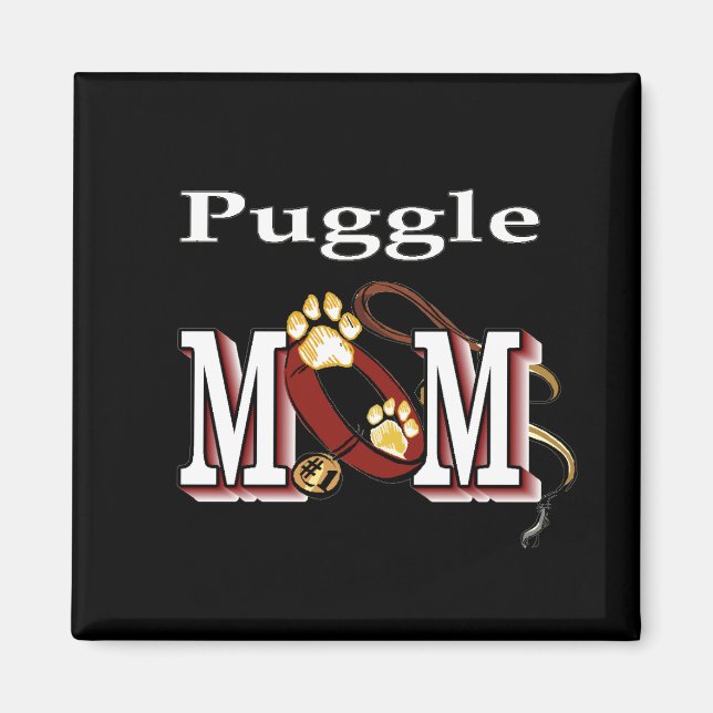 puggle mum Magnet (Front)