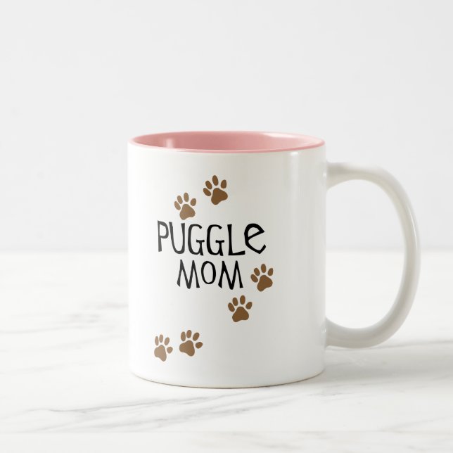 Puggle Mum Two-Tone Coffee Mug (Right)