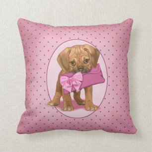 Puggle Puppy and Clutch Cushion