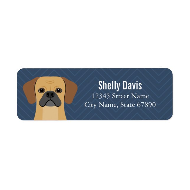 Puggle Return Address Labels (Front)