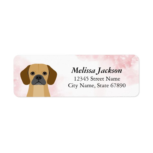 Puggle Return Address Labels (Front)