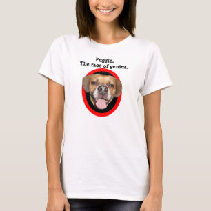 Puggle. The face of genius. T-Shirt