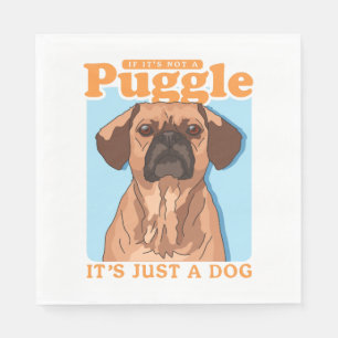 Puggles Dog Owner It's A Puggle  Napkin