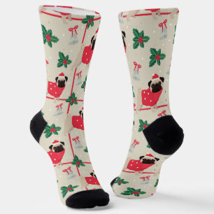 Puggy Christmas Socks #2