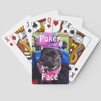 Puggy "Poker Face" Playing Cards
