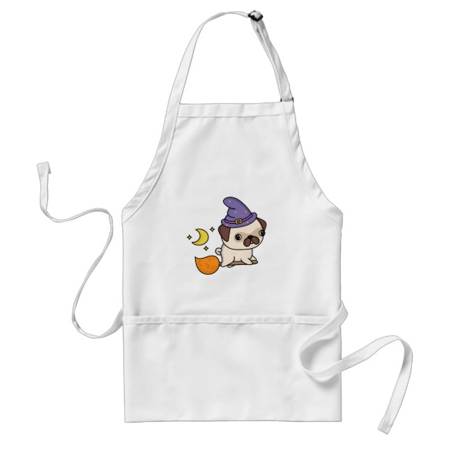 Puggy Witch Apron (Front)