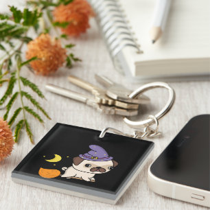 Puggy Witch Keychain