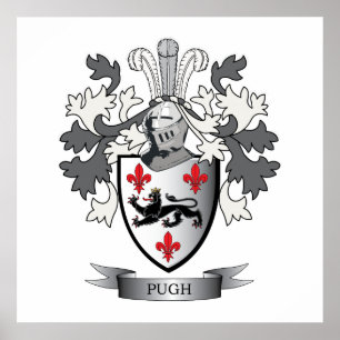 Pugh Family Crest Coat of Arms Poster
