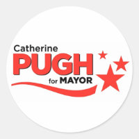 Pugh for Mayor Stickers