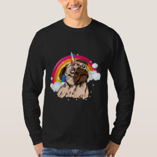 Pugicorn Pug Unicorn Gift For Girl Kids Space Gala T-Shirt