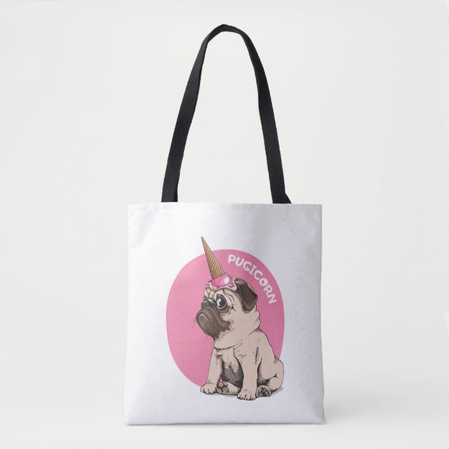 Pugicorn Tote Bag (Front)
