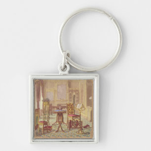 Pugin's Gothic Furniture, by Augustus Charles Pugi Key Ring