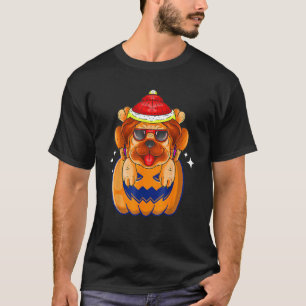 Pugkin Pug Pumpkin Halloween Thanksgiving Men Wome T-Shirt