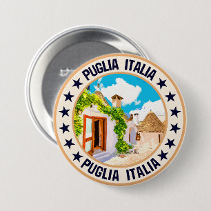 Puglia 7.5 cm round badge