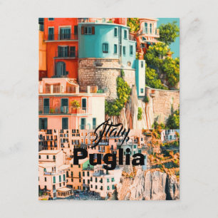 Puglia Italy Postcard, Puglia Travel Postcard Ital