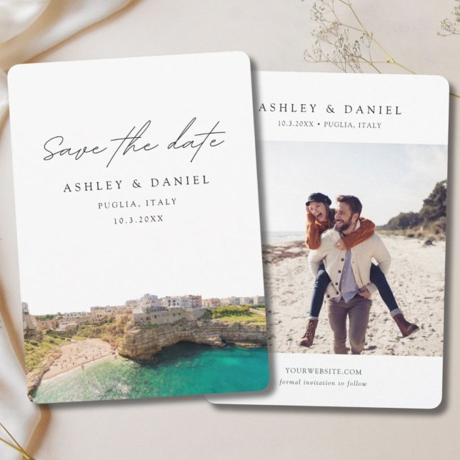 Puglia Wedding Italy Save the Date Invitation (Puglia Wedding Italy Save the Date Invitation
)