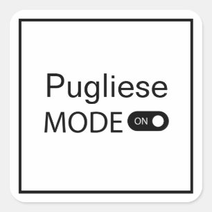 Pugliese mode on funny Tanguero Tango Dancer Square Sticker
