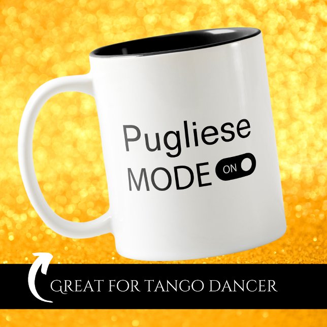 Pugliese mode on funny Tanguero Tango Dancer Two-Tone Coffee Mug (Creator Uploaded)