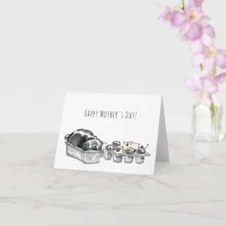 Pugloaf and Puppymuffins funny Mother's Day card