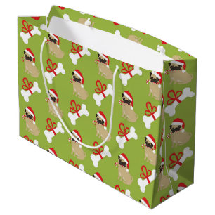 Pugs and Bones Large Gift Bag