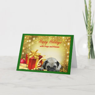 Pugs and Kisses Christmas Card Gifts