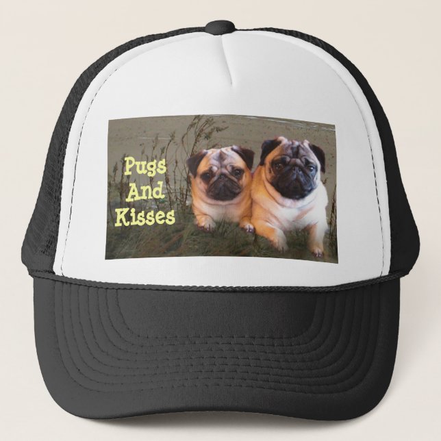 Pugs and Kisses Hat (Front)