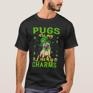 Pugs Are My Lucky Charms St Patricks Day Pajama Me T-Shirt