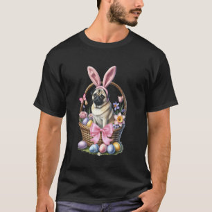 Pugs Bunny Happy Easter Puggy Pug Lover Easter Bun T-Shirt