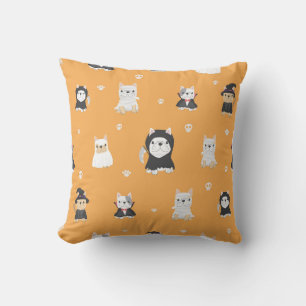 Pugs in costumes cushion