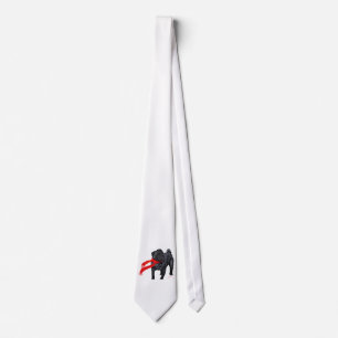 Pugs in Red Scarf Tie