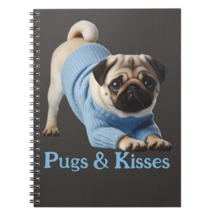 Pugs & Kisses: Adorable Pug-Themed Design Notebook