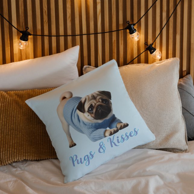 Pugs & Kisses  Cushion (Creator Uploaded)