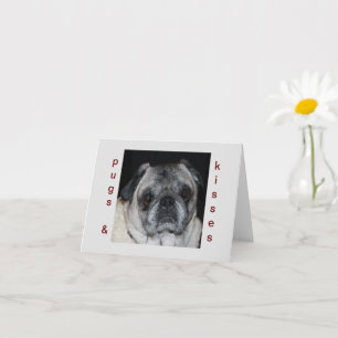 Pugs & Kisses Note Card