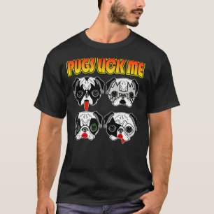 Pugs Lick Me Puggy Lickers Pug Friends Dog T-Shirt