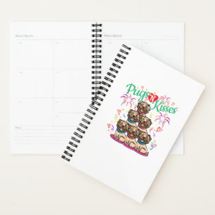 Pugs N Kisses Pug Dog Lover Planner