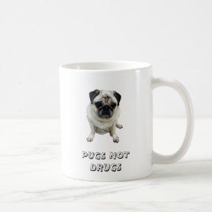 PUGS NOT DRUGS COFFEE MUG