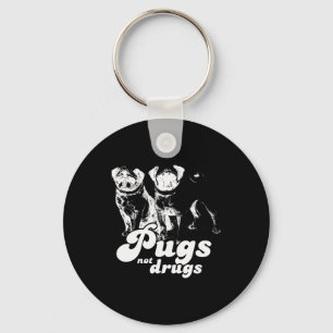 PUGS NOT DRUGS T-shirt Key Ring